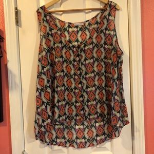 Cute sleeveless sheer tank